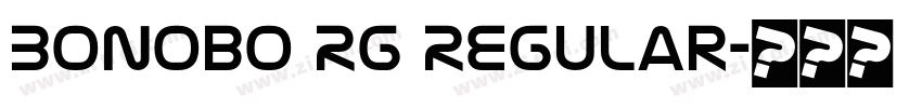 Bonobo Rg Regular字体转换